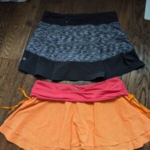 Two Lululemon skirts.